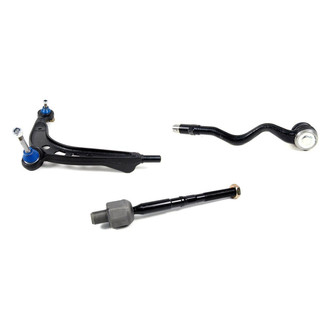 Mevotech® - Supreme™ Front Passenger Side Lower Control Arm with Ball Joint and Tie Rod End Kit