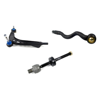 Mevotech® - Supreme™ Front Passenger Side Lower Control Arm with Ball Joint and Tie Rod End Kit