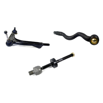 Mevotech® - Supreme™ Front Passenger Side Lower Control Arm with Ball Joint and Tie Rod End Kit