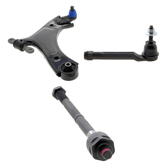 Mevotech® - Supreme™ Front Passenger Side Lower Control Arm with Ball Joint and Tie Rod End Kit