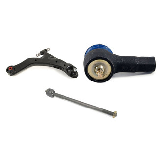 Mevotech® - Supreme™ Front Passenger Side Lower Control Arm with Ball Joint and Tie Rod End Kit