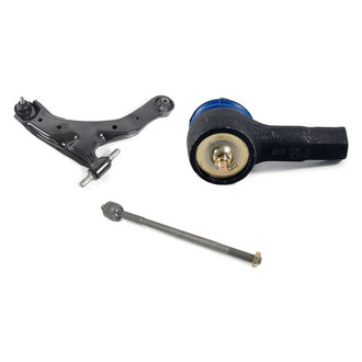 Mevotech® - Supreme™ Front Passenger Side Lower Control Arm with Ball Joint and Tie Rod End Kit