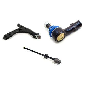 Mevotech® - Supreme™ Front Passenger Side Lower Control Arm with Ball Joint and Tie Rod End Kit