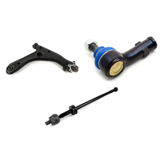 Mevotech® - Supreme™ Front Passenger Side Lower Control Arm with Ball Joint and Tie Rod End Kit