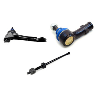 Mevotech® - Supreme™ Front Passenger Side Lower Control Arm with Ball Joint and Tie Rod End Kit