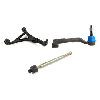 Mevotech® - Supreme™ Front Passenger Side Lower Control Arm with Ball Joint and Tie Rod End Kit