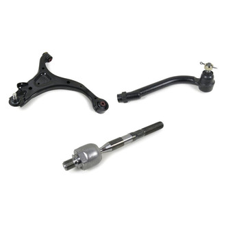 Mevotech® - Supreme™ Front Passenger Side Lower Control Arm with Ball Joint and Tie Rod End Kit