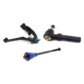 Mevotech® - Supreme™ Front Passenger Side Lower Control Arm with Ball Joint and Tie Rod End Kit