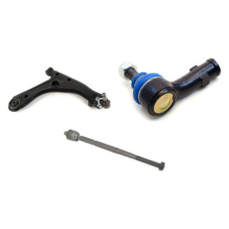 Mevotech® - Supreme™ Front Passenger Side Lower Control Arm with Ball Joint and Tie Rod End Kit