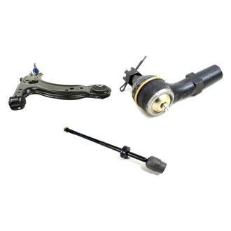 Mevotech® - Supreme™ Front Passenger Side Lower Control Arm with Ball Joint and Tie Rod End Kit