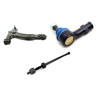 Mevotech® - Supreme™ Front Passenger Side Lower Control Arm with Ball Joint and Tie Rod End Kit