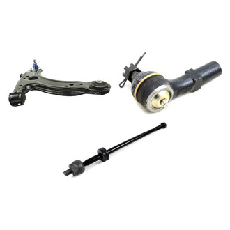 Mevotech® - Supreme™ Front Passenger Side Lower Control Arm with Ball Joint and Tie Rod End Kit
