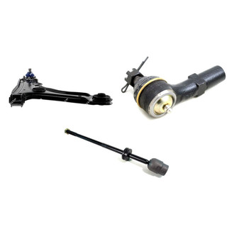 Mevotech® - Supreme™ Front Passenger Side Lower Control Arm with Ball Joint and Tie Rod End Kit