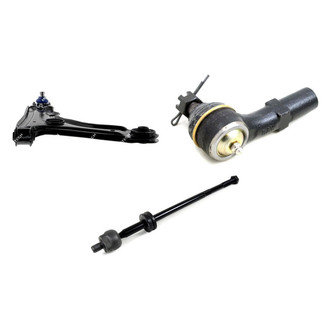 Mevotech® - Supreme™ Front Passenger Side Lower Control Arm with Ball Joint and Tie Rod End Kit