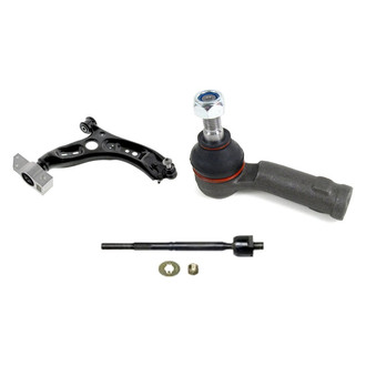 Mevotech® - Supreme™ Front Passenger Side Lower Control Arm with Ball Joint and Tie Rod End Kit