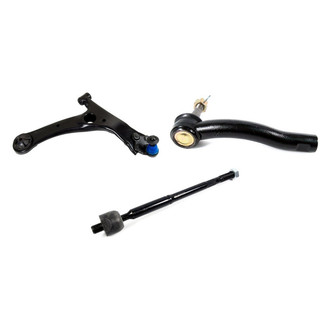Mevotech® - Supreme™ Front Passenger Side Lower Control Arm with Ball Joint and Tie Rod End Kit
