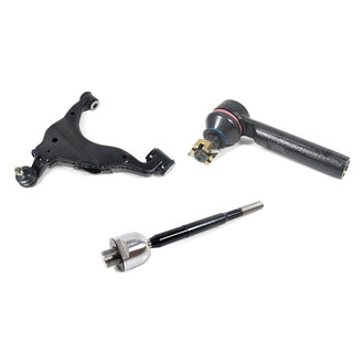 Mevotech® - Supreme™ Front Passenger Side Lower Control Arm with Ball Joint and Tie Rod End Kit