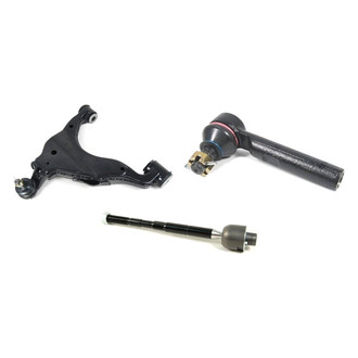 Mevotech® - Supreme™ Front Passenger Side Lower Control Arm with Ball Joint and Tie Rod End Kit