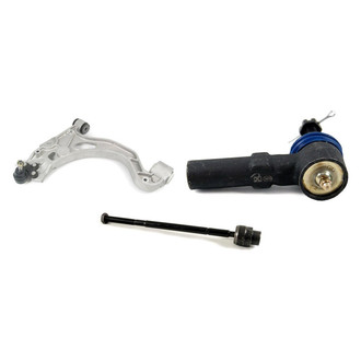Mevotech® - Supreme™ Front Passenger Side Lower Control Arm with Ball Joint and Tie Rod End Kit