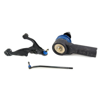 Mevotech® - Supreme™ Front Passenger Side Lower Control Arm with Ball Joint and Tie Rod End Kit