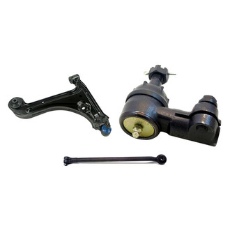 Mevotech® - Supreme™ Front Passenger Side Lower Control Arm with Ball Joint and Tie Rod End Kit