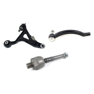 Mevotech® - Supreme™ Front Passenger Side Lower Control Arm with Ball Joint and Tie Rod End Kit