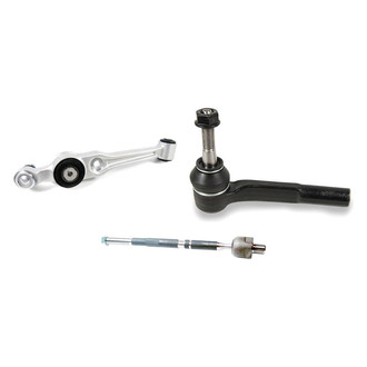 Mevotech® - Supreme™ Front Passenger Side Lower Control Arm with Ball Joint and Tie Rod End Kit