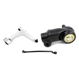 Mevotech® - Supreme™ Front Passenger Side Lower Control Arm with Ball Joint and Tie Rod End Kit