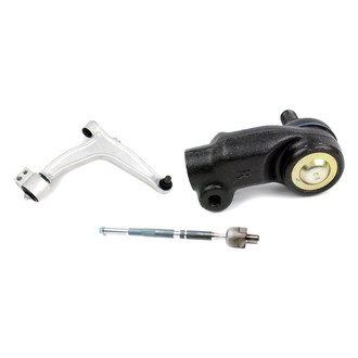 Mevotech® - Supreme™ Front Passenger Side Lower Control Arm with Ball Joint and Tie Rod End Kit