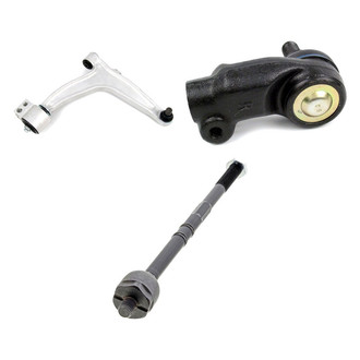 Mevotech® - Supreme™ Front Passenger Side Lower Control Arm with Ball Joint and Tie Rod End Kit