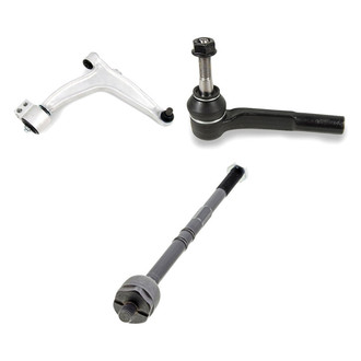 Mevotech® - Supreme™ Front Passenger Side Lower Control Arm with Ball Joint and Tie Rod End Kit