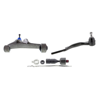 Mevotech® - Supreme™ Front Passenger Side Lower Control Arm with Ball Joint and Tie Rod End Kit