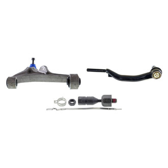 Mevotech® - Supreme™ Front Passenger Side Lower Control Arm with Ball Joint and Tie Rod End Kit