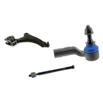 Mevotech® - Supreme™ Front Passenger Side Lower Control Arm with Ball Joint and Tie Rod End Kit