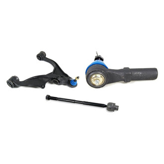 Mevotech® - Supreme™ Front Passenger Side Lower Control Arm with Ball Joint and Tie Rod End Kit