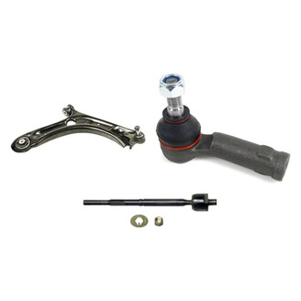 Mevotech® - Supreme™ Front Passenger Side Lower Control Arm with Ball Joint and Tie Rod End Kit