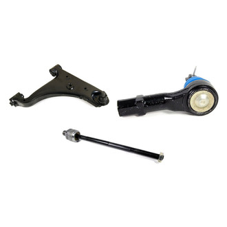 Mevotech® - Supreme™ Front Passenger Side Lower Control Arm with Ball Joint and Tie Rod End Kit