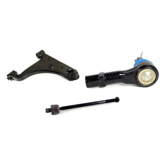 Mevotech® - Supreme™ Front Passenger Side Lower Control Arm with Ball Joint and Tie Rod End Kit