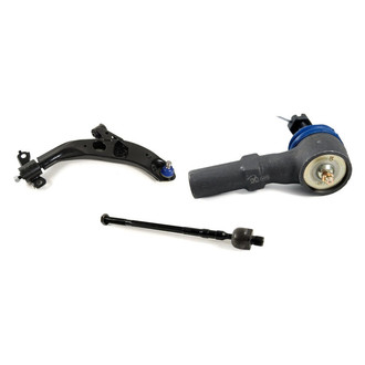 Mevotech® - Supreme™ Front Passenger Side Lower Control Arm with Ball Joint and Tie Rod End Kit