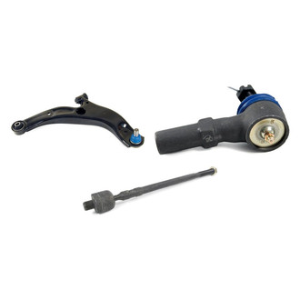 Mevotech® - Supreme™ Front Passenger Side Lower Control Arm with Ball Joint and Tie Rod End Kit