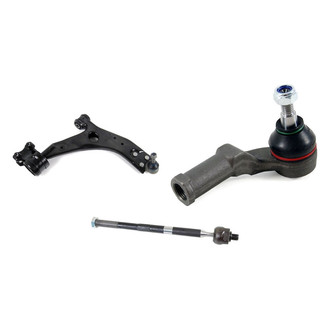 Mevotech® - Supreme™ Front Passenger Side Lower Control Arm with Ball Joint and Tie Rod End Kit