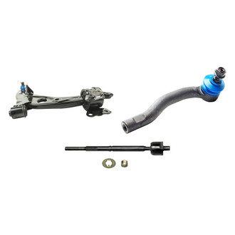 Mevotech® - Supreme™ Front Passenger Side Lower Control Arm with Ball Joint and Tie Rod End Kit