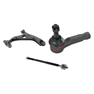 Mevotech® - Supreme™ Front Passenger Side Lower Control Arm with Ball Joint and Tie Rod End Kit