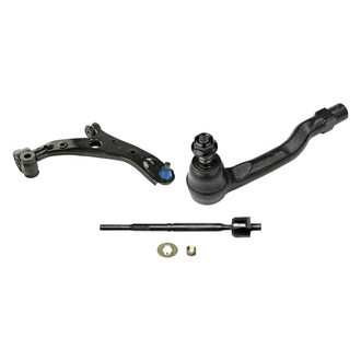 Mevotech® - Supreme™ Front Passenger Side Lower Control Arm with Ball Joint and Tie Rod End Kit