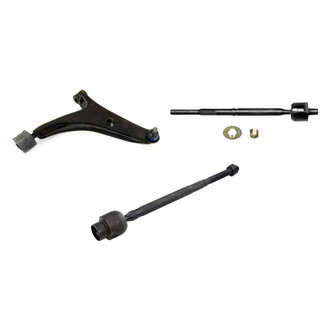 Mevotech® - Supreme™ Front Passenger Side Lower Control Arm with Ball Joint and Tie Rod End Kit