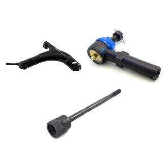 Mevotech® - Supreme™ Front Passenger Side Lower Control Arm with Ball Joint and Tie Rod End Kit