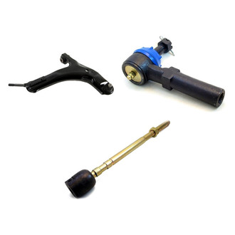 Mevotech® - Supreme™ Front Passenger Side Lower Control Arm with Ball Joint and Tie Rod End Kit