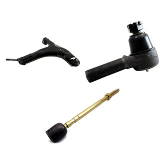 Mevotech® - Supreme™ Front Passenger Side Lower Control Arm with Ball Joint and Tie Rod End Kit