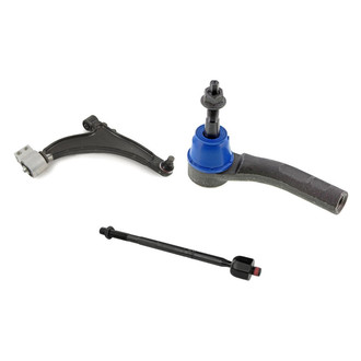 Mevotech® - Supreme™ Front Passenger Side Lower Control Arm with Ball Joint and Tie Rod End Kit