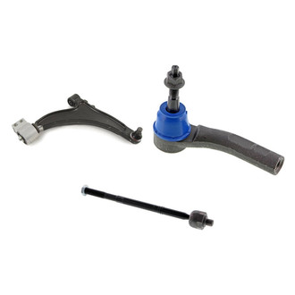 Mevotech® - Supreme™ Front Passenger Side Lower Control Arm with Ball Joint and Tie Rod End Kit